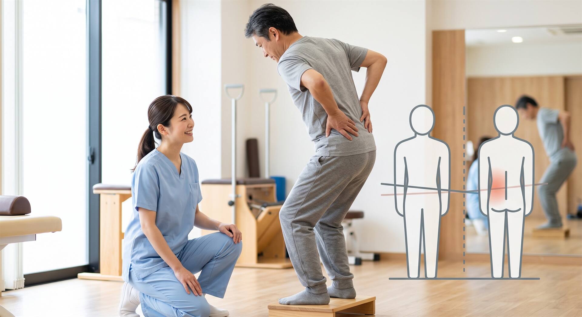 腰痛治療で「左右差」を観察する意味とは